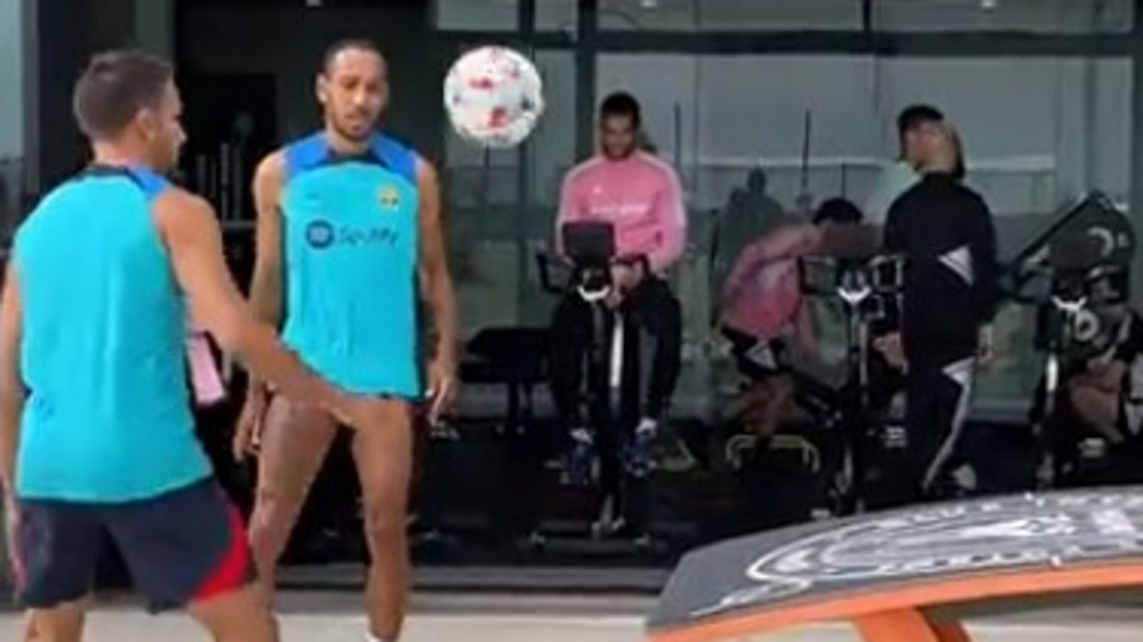 Watch: Barcelona’s Pierre-Emerick Aubameyang teams up with ex-Manchester City star in unique pre-season training session