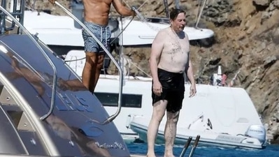 Elon Musk had a hilarious reply to the viral pictures. He took to his Twitter handle to write, "Maybe I should take off my shirt more often...(already back in the factory btw)." (Twitter/@SafeMoonFudder) Elon Musk had a hilarious reply to the viral pictures. He took to his Twitter handle to write, "Maybe I should take off my shirt more often...(already back in the factory btw)." (Twitter/@SafeMoonFudder)