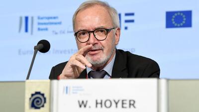European Investment Bank president Werner Hoyer. (Twitter Photo)