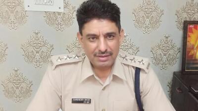 Haryana Police DSP Surender Singh, who died while trying to stop a dump truck allegedly involved in illegal mining, run over (Haryana Police)