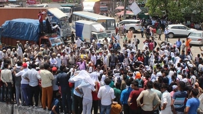A file photo of protests in Haryana against the Centre’s Agnipath scheme. A file photo of protests in Haryana against the Centre’s Agnipath scheme.