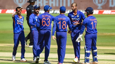 Washington Sundar celebrates with India teammates (PTI) Washington Sundar celebrates with India teammates (PTI)