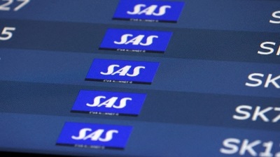 FILE PHOTO: SAS flights listed at Copenhagen airport, July 3, 2022. REUTERS/Andrew Kelly/File Photo (REUTERS)