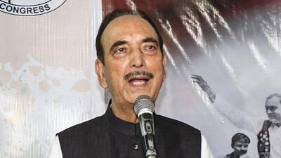Former Jammu and Kashmir chief minister Ghulam Nabi Azad (PTI) Former Jammu and Kashmir chief minister Ghulam Nabi Azad (PTI)