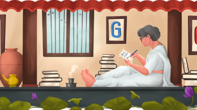 Google Doodle celebrates the 113th birthday of Balamani Amma. (Google)