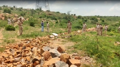 The incident took place late Monday night in the Pachgaon area of Haryana's Nuh district (Screengrab)&nbsp;