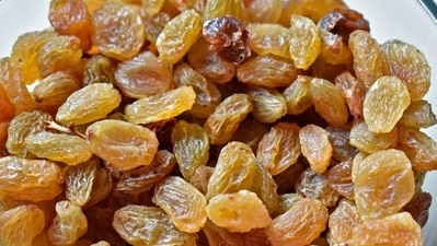 Raisins: Raisins are a rich source of iron and copper which are necessary for the formation of red blood cells and increase haemoglobin level. (Pixabay) Raisins: Raisins are a rich source of iron and copper which are necessary for the formation of red blood cells and increase haemoglobin level. (Pixabay)