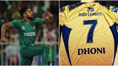 Rauf had shared a photo of the jersey during the T20 World Cup last year Rauf had shared a photo of the jersey during the T20 World Cup last year