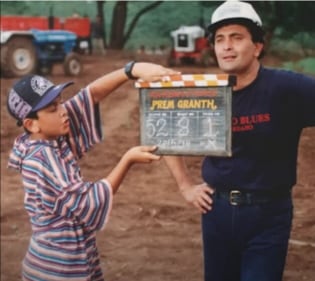 Ranbir Kapoor on sets of Prem Granth. Ranbir Kapoor on sets of Prem Granth. 
