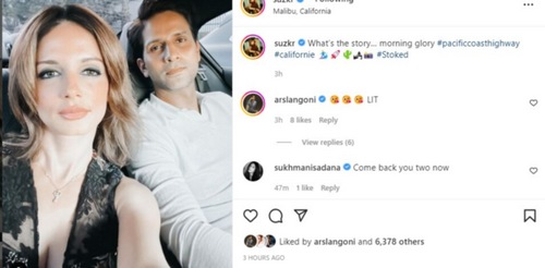 Sussanne Khan shares a picture with Arslan Goni. Sussanne Khan shares a picture with Arslan Goni.