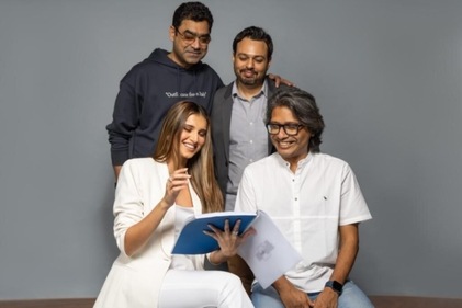 Tara Sutaria with producer Murad Khetani. Tara Sutaria with producer Murad Khetani.