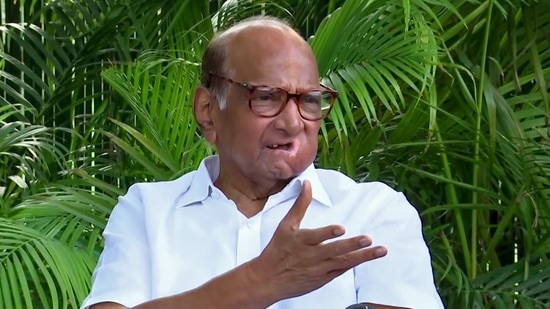 File photo of Nationalist Congress Party (NCP) chief Sharad Pawar.&nbsp;(ANI)