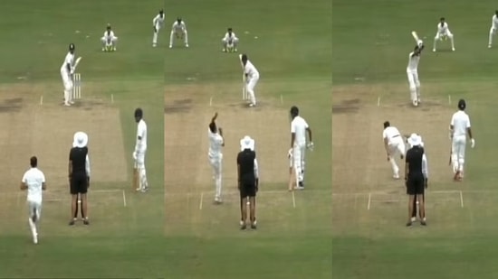 Deepak Chahar returns to action in red-ball match(Screengrab)