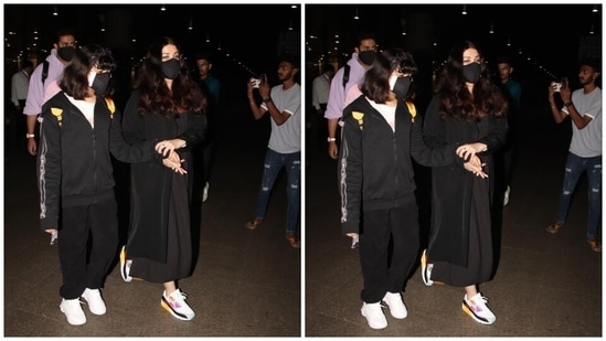 Aishwarya Rai Bachchan and Aradhya twin their sneakers at the