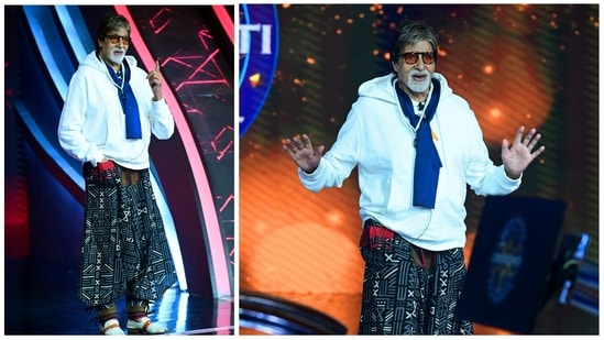 Amitabh Bachchan shared two pictures of himself on Twitter.&nbsp;