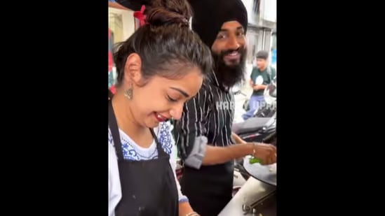 The young, hardworking couple from Punjab who sell pizza together and have gone viral.&nbsp;(Instagram/@therealharryuppal)