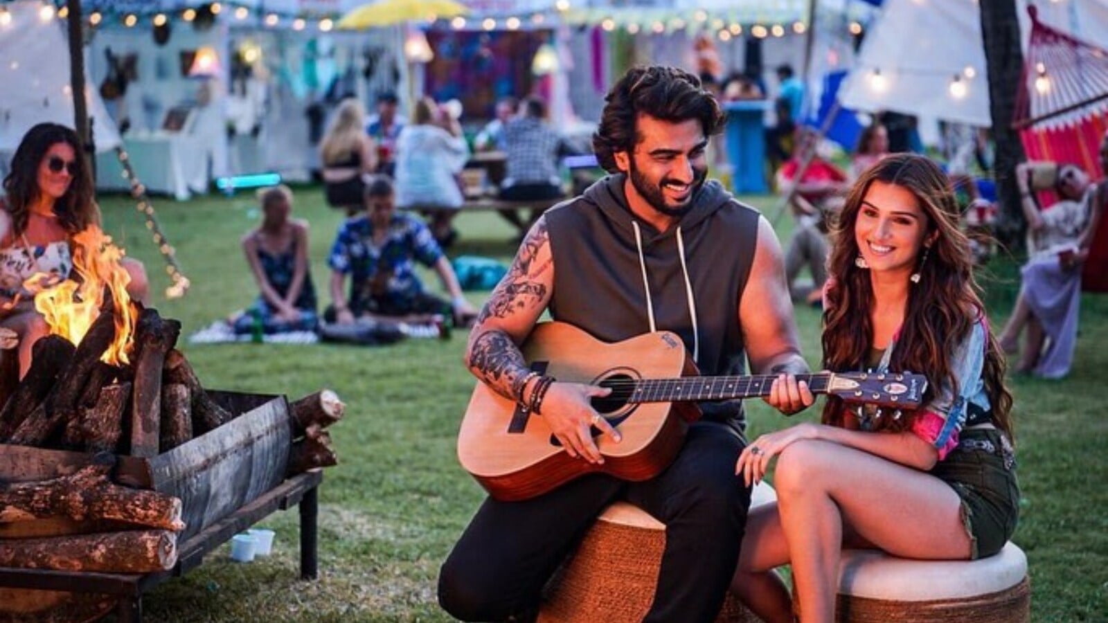 Arjun Kapoor and Tara Sutaria are the newest on-screen pair. On Tuesday, Tara Sutaria took to her Instagram handle and opened up about working with Arjun through several behind-the-scene pictures. She wrote, “This is us! You will often find us hungry, pinching each other’s cheeks, hungry again, telling terrible jokes (and laughing hysterically) making up ghastly nick names for each other… and then arguing because we need more food/a nap.” Arjun Kapoor and Tara Sutaria are the newest on-screen pair. On Tuesday, Tara Sutaria took to her Instagram handle and opened up about working with Arjun through several behind-the-scene pictures. She wrote, “This is us! You will often find us hungry, pinching each other’s cheeks, hungry again, telling terrible jokes (and laughing hysterically) making up ghastly nick names for each other… and then arguing because we need more food/a nap.”