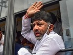 Congress state party president DK Shivakumar on Tuesday also asserted that “Congress coming to power is more important than him becoming the chief minister”. (PTI Image) Congress state party president DK Shivakumar on Tuesday also asserted that “Congress coming to power is more important than him becoming the chief minister”. (PTI Image)