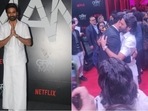 Dhanush attended The Gray Man screening in ethnic wear and also hugged Vicky Kaushal. Dhanush attended The Gray Man screening in ethnic wear and also hugged Vicky Kaushal.