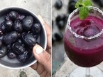 Jamun: The sweet and juicy fruit is loaded with antioxidants, protein, calcium, fibre, iron, phosphorous, potassium, vitamin C and B6 and manganese. Jamun: The sweet and juicy fruit is loaded with antioxidants, protein, calcium, fibre, iron, phosphorous, potassium, vitamin C and B6 and manganese.
