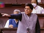 Union minister and BJP leader Piyush Goyal, who is also the Leader of House in Rajya Sabha, Piyush Goyal speaks during ongoing monsoon session of Parliament, on Wednesday. (Sansad TV/PTI Photo) Union minister and BJP leader Piyush Goyal, who is also the Leader of House in Rajya Sabha, Piyush Goyal speaks during ongoing monsoon session of Parliament, on Wednesday. (Sansad TV/PTI Photo)
