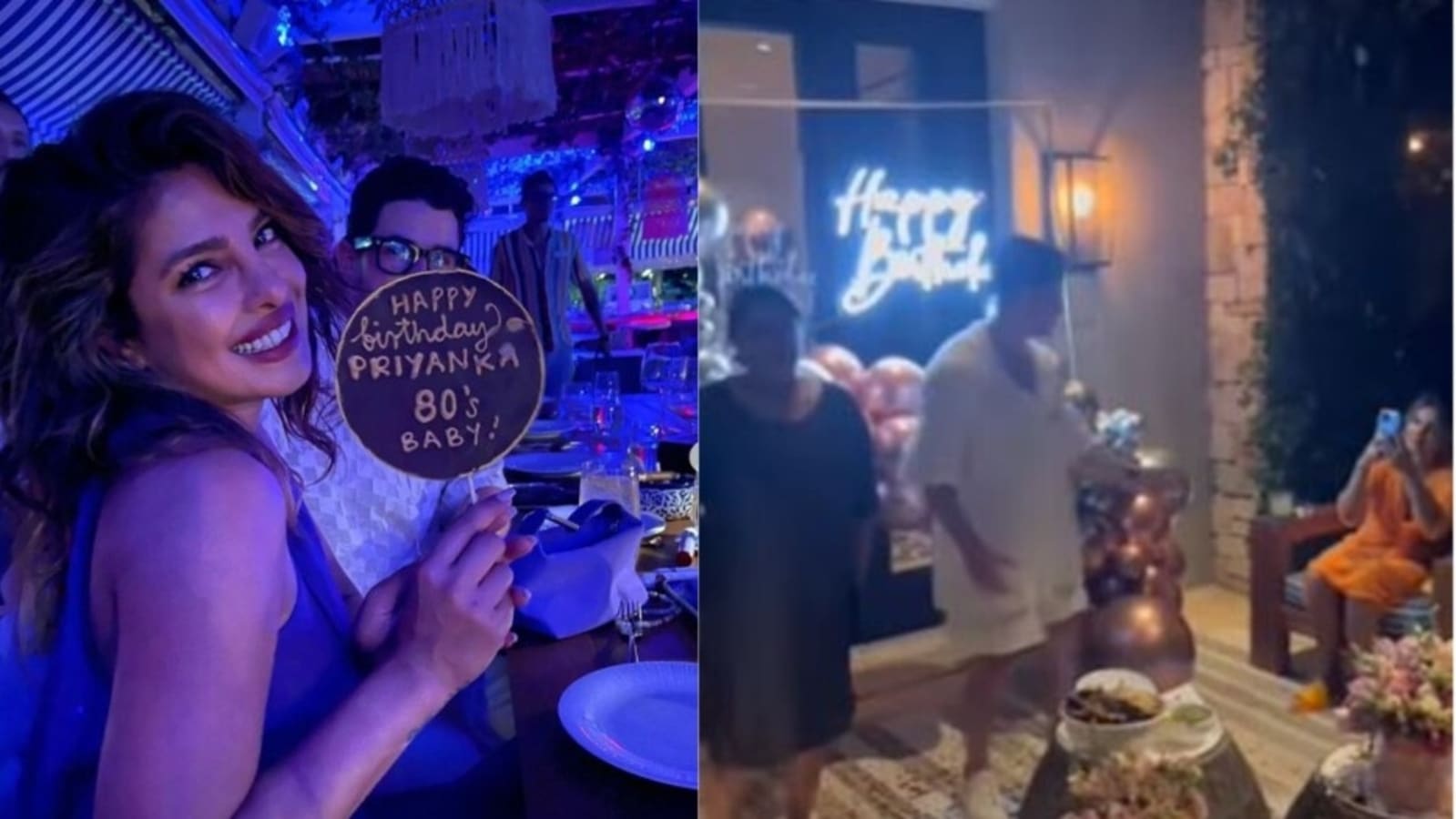 Inside Priyanka Chopra’s 40th birthday party: Nick Jonas dances with her mom, venue is decked with balloons. Watch