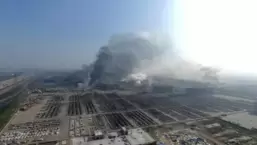 Tianjin gas explosion in north China