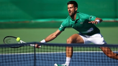 Novak Djokovic in action (AP)