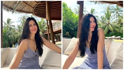 Katrina Kaif has constantly been treating her Instagram family of more than 65.8 million with beautiful pictures from her Maldives vacation with her husband Vicky Kaushal. The actor recently left fans mesmerised with her recent photos in a checkered dress. (Instagram/@katrinakaif) Katrina Kaif has constantly been treating her Instagram family of more than 65.8 million with beautiful pictures from her Maldives vacation with her husband Vicky Kaushal. The actor recently left fans mesmerised with her recent photos in a checkered dress. (Instagram/@katrinakaif)