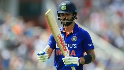 Virat Kohli walks back to the pavilion after losing his wicket (AFP) Virat Kohli walks back to the pavilion after losing his wicket (AFP)