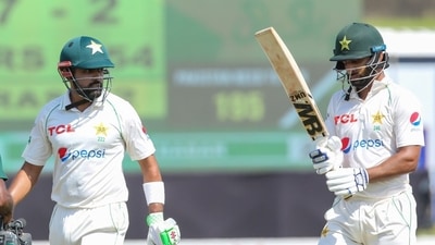 Babar Azam with Adbullah Shafique