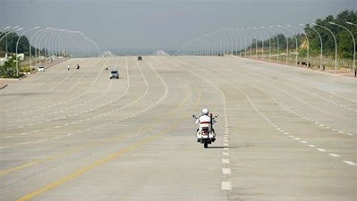 Road to nowhere : Naypyidaw expressway is a classic example of white elephant projects executed by military junta. Road to nowhere : Naypyidaw expressway is a classic example of white elephant projects executed by military junta.