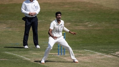 Washington Sundar had taken his first wicket off just his second ball. (Getty Images)