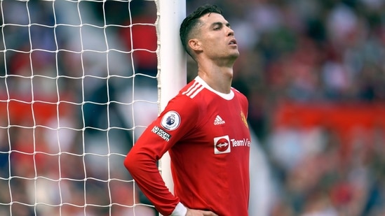 Cristiano Ronaldo in action for Manchester United.(AP)