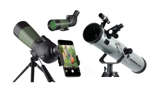 Telescopes can be used by amateurs as well as professionals for stargazing. Telescopes can be used by amateurs as well as professionals for stargazing.