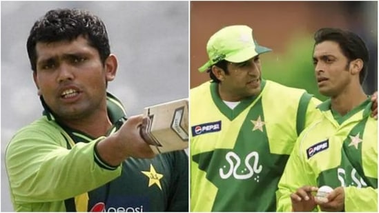 Kamran Akmal; Wasim Akram and Shoaib Akhtar(Getty Images)