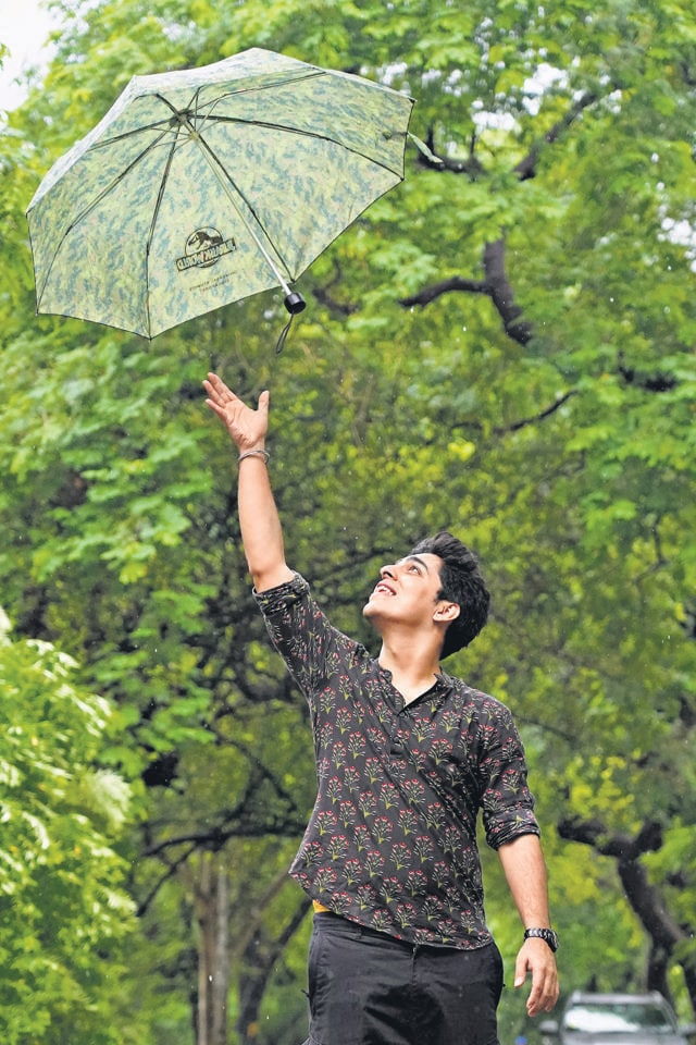 The actor, Gagan Arora says walks during and after rains in this city are beautiful. (Photo: Gokul VS/HT) The actor, Gagan Arora says walks during and after rains in this city are beautiful. (Photo: Gokul VS/HT)