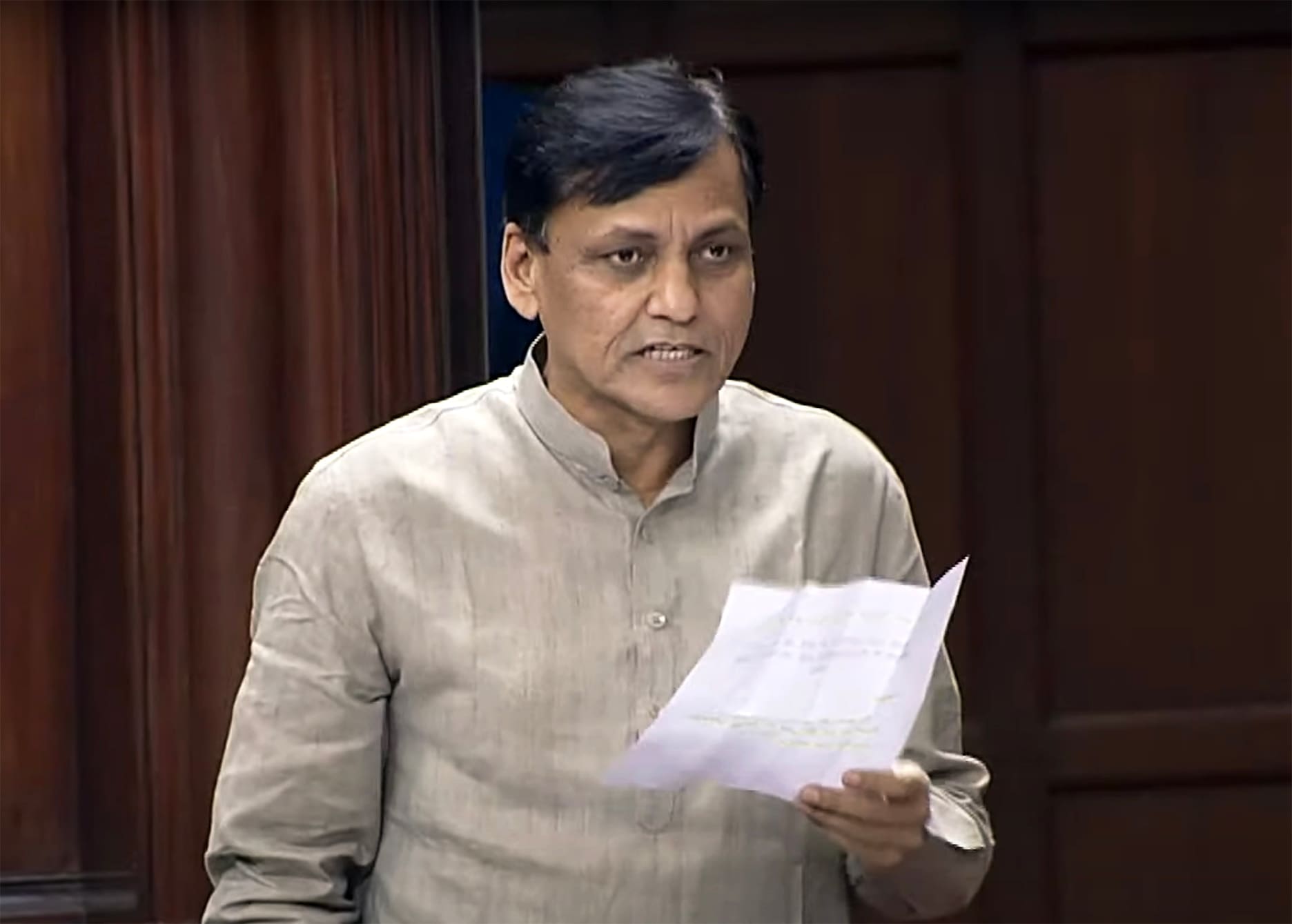 Union minister of state for home affairs Nityanand Rai speaks in the Rajya Sabha during the Monsoon Session of Parliament, in New Delhi on Wednesday. (ANI) Union minister of state for home affairs Nityanand Rai speaks in the Rajya Sabha during the Monsoon Session of Parliament, in New Delhi on Wednesday. (ANI)