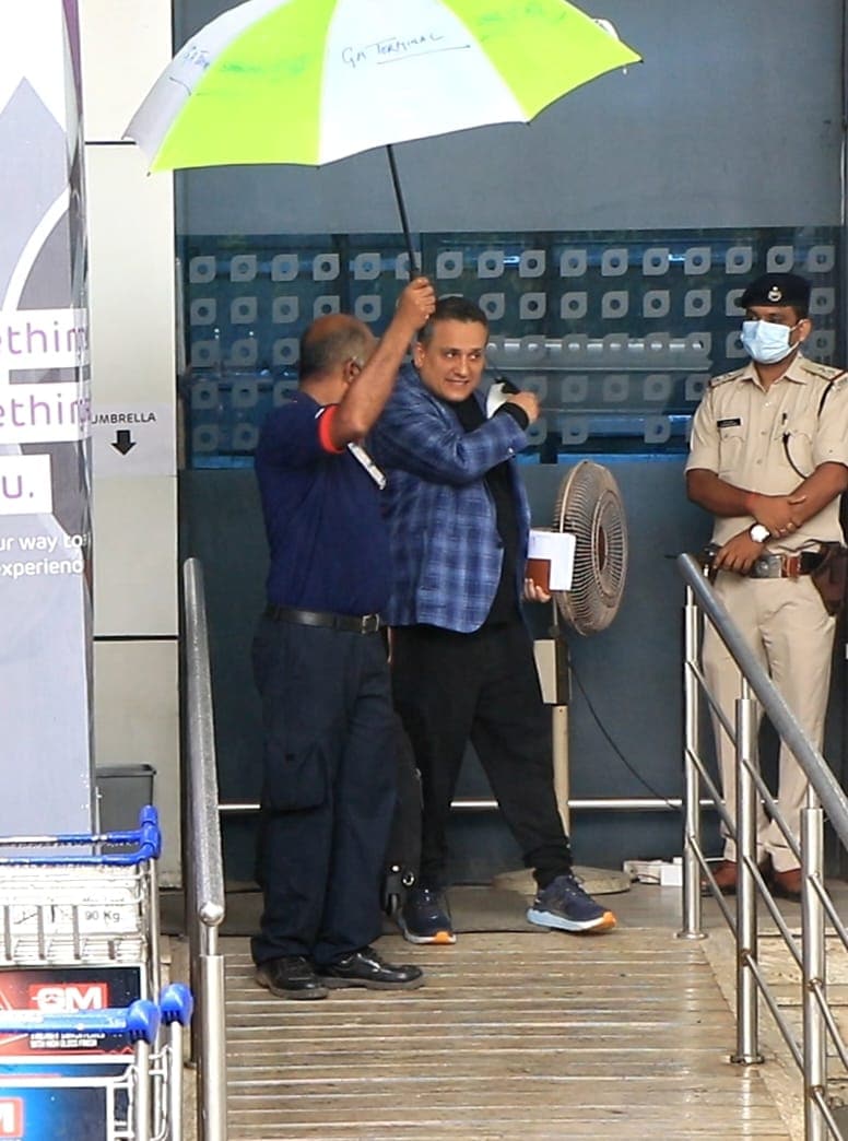 Joe Russo at Kalina airport on Wednesday. (Varinder Chawla)