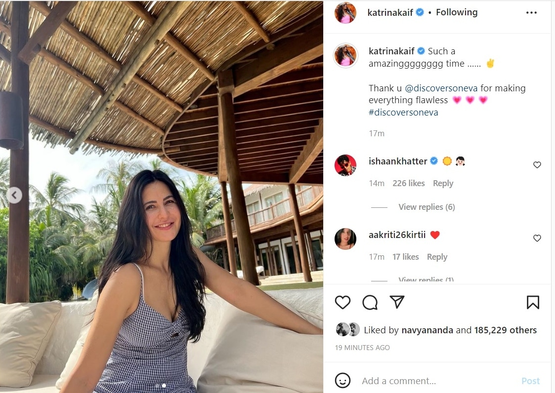 Katrina Kaif in Maldives.&nbsp;