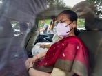 Congress president Sonia Gandhi arrives to appear before the Enforcement Directorate for questioning in connection with the National Herald case on Thursday, (PTI) Congress president Sonia Gandhi arrives to appear before the Enforcement Directorate for questioning in connection with the National Herald case on Thursday, (PTI)