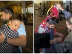 Rakhi Sawant didn't let go of Adil Khan upon his arrival at Mumbai airport. (Varinder Chawla) Rakhi Sawant didn't let go of Adil Khan upon his arrival at Mumbai airport. (Varinder Chawla)
