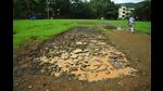 The Navi Mumbai Municipal Corporation has dug up the cricket pitch at Sunil Gavaskar playground in CBD Belapur as there were complaints of fights among boys. (BACHCHAN KUMAR/HT PHOTO) The Navi Mumbai Municipal Corporation has dug up the cricket pitch at Sunil Gavaskar playground in CBD Belapur as there were complaints of fights among boys. (BACHCHAN KUMAR/HT PHOTO)