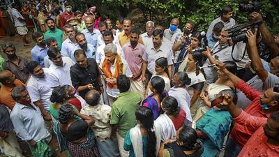 External affairs minister S Jaishankar interacts with local people regarding the successful delivery of Jal Jeevan Mission at Mundavankunnu colony, on July 12. (PTI) External affairs minister S Jaishankar interacts with local people regarding the successful delivery of Jal Jeevan Mission at Mundavankunnu colony, on July 12. (PTI)