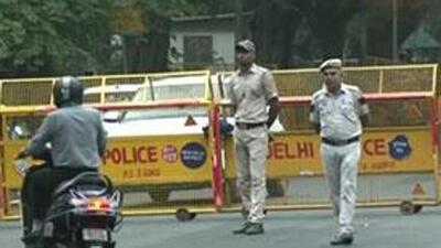 The Delhi Traffic Police announced restrictions on movement of vehicular traffic in view of the Congress protests on Wednesday evening. (ANI) The Delhi Traffic Police announced restrictions on movement of vehicular traffic in view of the Congress protests on Wednesday evening. (ANI)