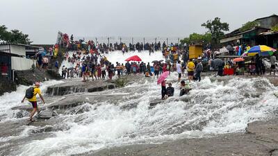 Lonavla police data states at least 39 people lost their lives in Lonavla due to drowning, of these 29 tourists have died at Bhushi dam (in pic) since 2017 (HT)