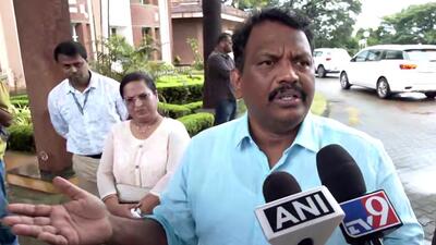 Michael Lobo, who was removed by Congress as Goa Leader of Opposition, speaks to the media in Panaji. (ANI)