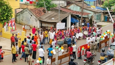 Murmu has raced ahead of her rival Yashwant Sinha, the joint candidate of the Opposition, in the counting. (PTI) Murmu has raced ahead of her rival Yashwant Sinha, the joint candidate of the Opposition, in the counting. (PTI)