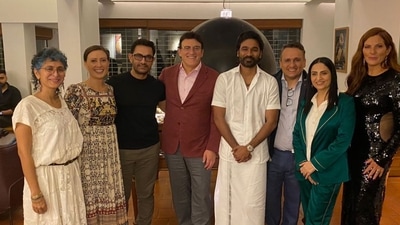 Aamir Khan hosts Gujarati dinner for Russo Brothers. Aamir Khan hosts Gujarati dinner for Russo Brothers.