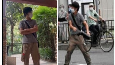 Chinese youth dress as Shinzo Abe's killer, ‘celebrates’ former Japan PM's death (ANI) Chinese youth dress as Shinzo Abe's killer, ‘celebrates’ former Japan PM's death (ANI)